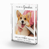 Dog Grandma Personalized Pet Afbeelding Fotoblokken (Rechts)