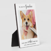 Dog Grandma Personalized Pet Photo Fotoplaat (Zijkant)