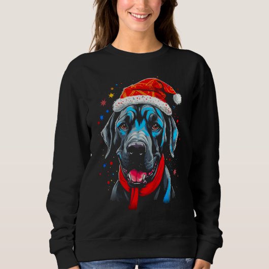 Dog Great Dane Christmas Trui (Voorkant)