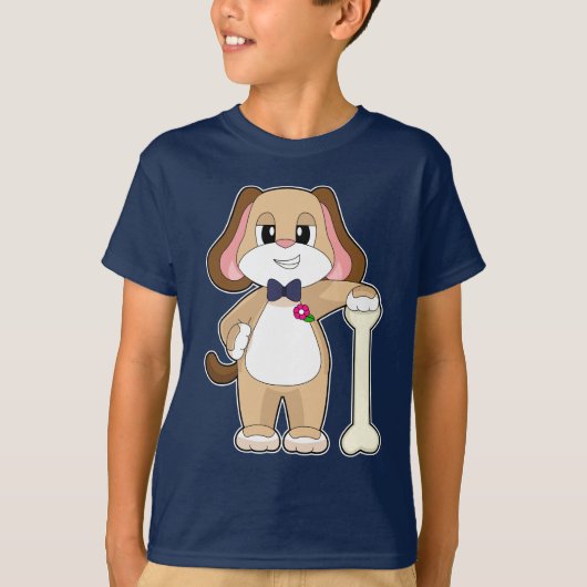 Dog Groom Bow stropdas Wedding T-shirt (Voorkant)