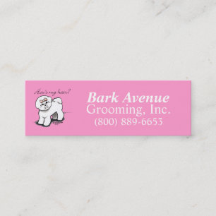 Dog Groomer Pet Grooming Bichon Frise Girly Mini Visitekaartje