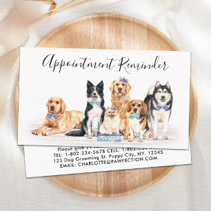 Dog Groomer Pet Sitter Care Appointinder Visitekaartje
