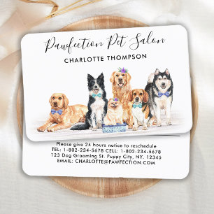 Dog Groomer Schattige honden Pet Sitter Business Afsprakenkaartje