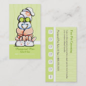 Dog Groomer Spa Shih Tzu Cucumber Klant Punch Klantenkaartje (Voorkant / Achterkant)