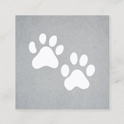 Dog Groomer | Trainer | Pauten Vierkante Visitekaartje (Voorkant)