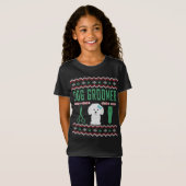 Dog Groomer Ugly KerstSweater T-shirt (Voorkant volledig)