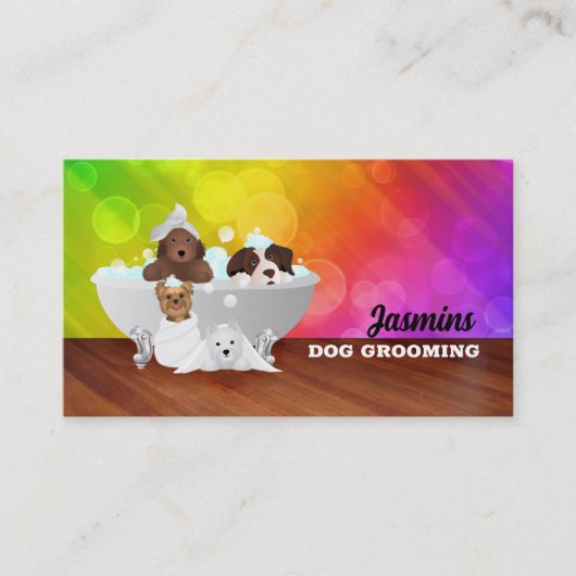 Dog Groomer Visitekaartjes (Voorkant)