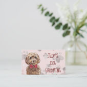 Dog Grooming Afsprakenkaartje (Staand voorkant)