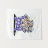 Dog Grooming Art Wandkleed (Voorkant (horizontaal))