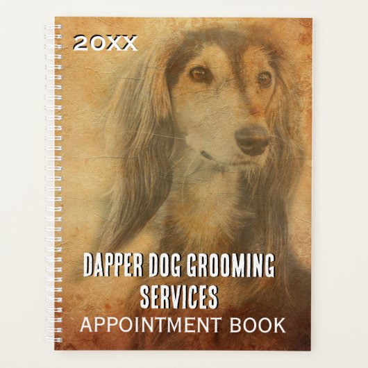 Dog Grooming Business Appointing Book Planner (Voorkant)