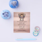Dog grooming business personalized flyer (Enkel)