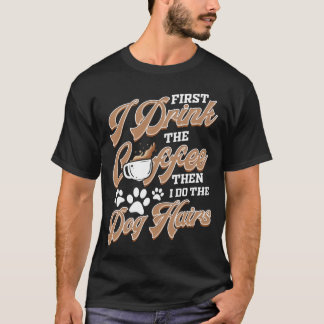Dog Grooming Coffee Dog Groomer vriendencadeau T-shirt