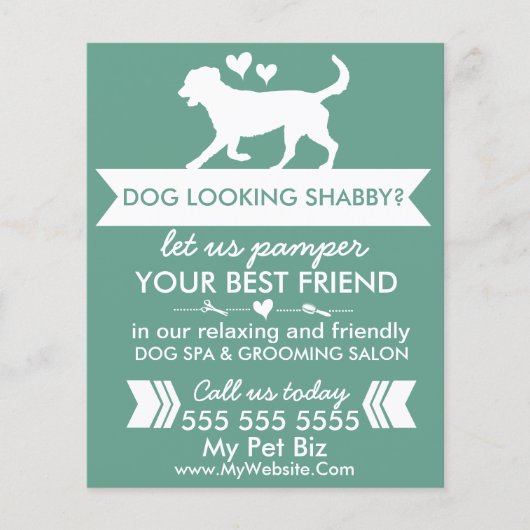 Dog Grooming Flyer - (Voorkant)