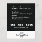 Dog Grooming Flyer -  (Achterkant)