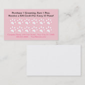 Dog Grooming Klantenbeloning Kaart (Voorkant / Achterkant)