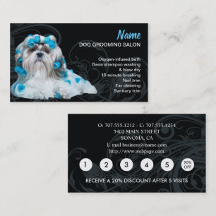 Dog grooming Loyaliteit Korting Visitekaartje
