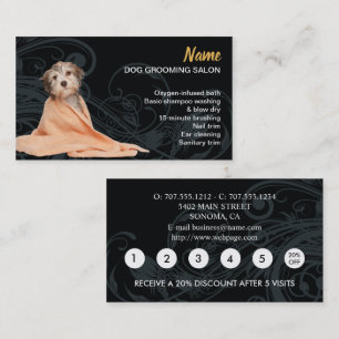 Dog grooming Loyalty Discount Visitekaartje