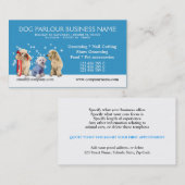 Dog grooming pet care PERSONALIZE Kortingskaartje (Voorkant / Achterkant)