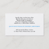 Dog grooming pet care PERSONALIZE Kortingskaartje (Achterkant)