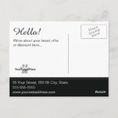 Dog Grooming Post Kaart -  (Achterkant)