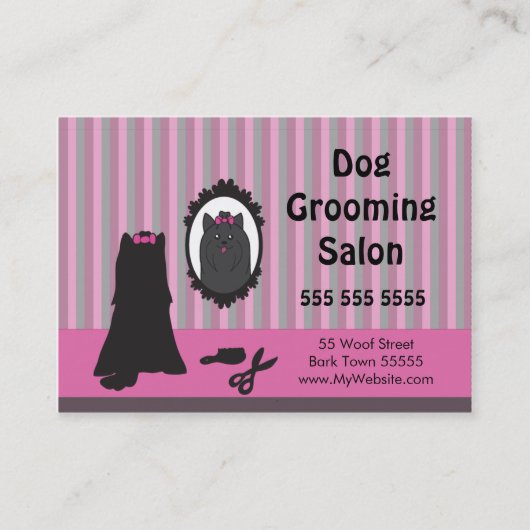 Dog Grooming Reference Kaart -  (Voorkant)