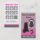 Dog Grooming Rewards Kaart -  (Voorkant / Achterkant)