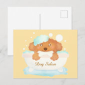 Dog Grooming Salon Briefkaart (Voorkant / Achterkant)