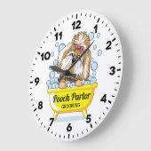 Dog Grooming Salon-Pet Groomer-Personalized Clock Grote Klok (Hoek)