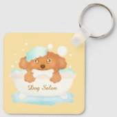 Dog Grooming Salon Sleutelhanger (Achterkant)