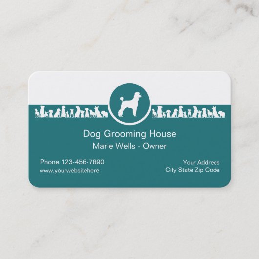 Dog Grooming Service Visitekaartje (Voorkant)