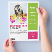 Dog Grooming Spa Poster Flyer (Hand)
