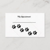 Dog Grooming Visitekaartje (Achterkant)