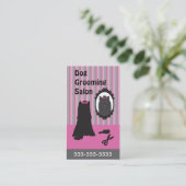 Dog Grooming Visitekaartjes -  (Staand voorkant)