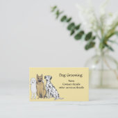 Dog Grooming Visitekaartjes (Staand voorkant)