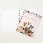 Dog Grooming Waling Small Pet Business Pink Planner (Display)