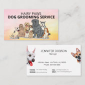 Dog Grooming Waterverf Visitekaartje (Voorkant / Achterkant)