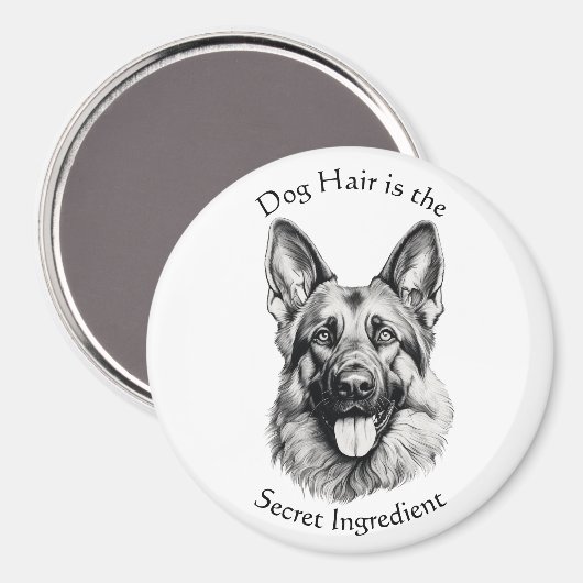 Dog Hair Is the Secret Ingredient Magnet (Recto/Verso)