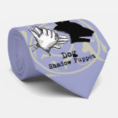 Dog Hand Puppet Shadow Games  Stropdas (Opgerold)