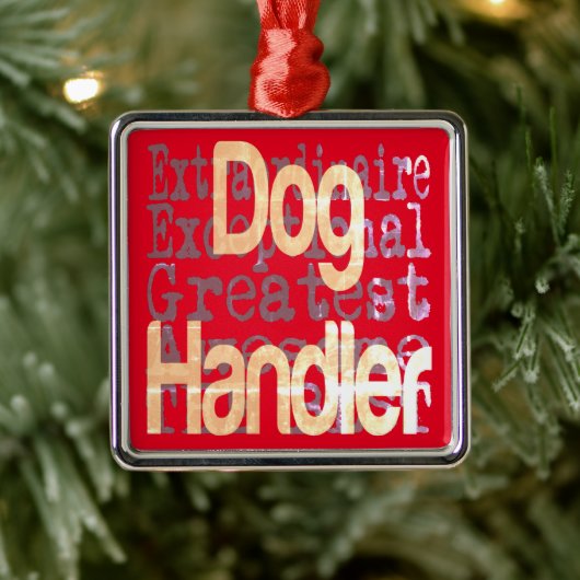 Dog Handler Extraordinaire Metalen Ornament (Boom)