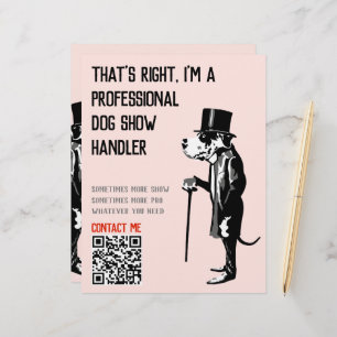 Dog Handler Promotion Great Dane Illustration