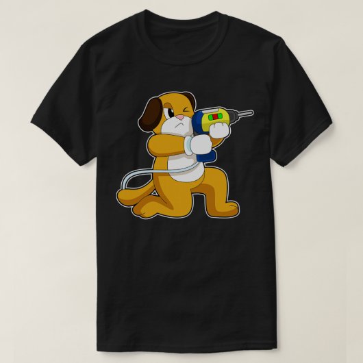 Dog Handyman Drill T-shirt (Design voorkant)