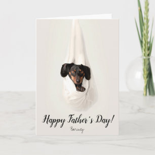 Dog Happy Vaderdag Custom Foto Kaart