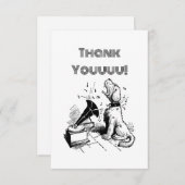 Dog Hartelijk dank, aangepaste groet, grappige kaa Bedankkaart (Voorkant / Achterkant)