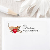 Dog Heart Return Address Labels (Insitu)