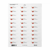 Dog Heart Return Address Labels (Full Sheet)