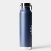 Dog HeartBeat Navy Blue Waterfles (Voorkant)