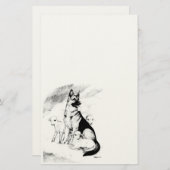 Dog Heaven, de Master's Flock Briefpapier (Voorkant / Achterkant)