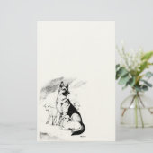 Dog Heaven, de Master's Flock Briefpapier (Staand voorkant)