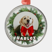 Dog Holiday Ornament - Aangepaste foto cadeau (Voorkant)