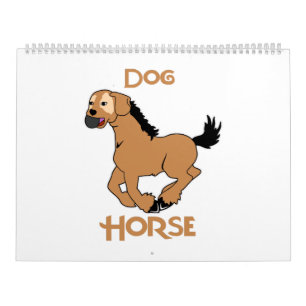 dog horse funny hybrid weird gift idea kalender
